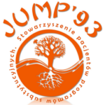 Logo JUMP'93 pomarańczowe
