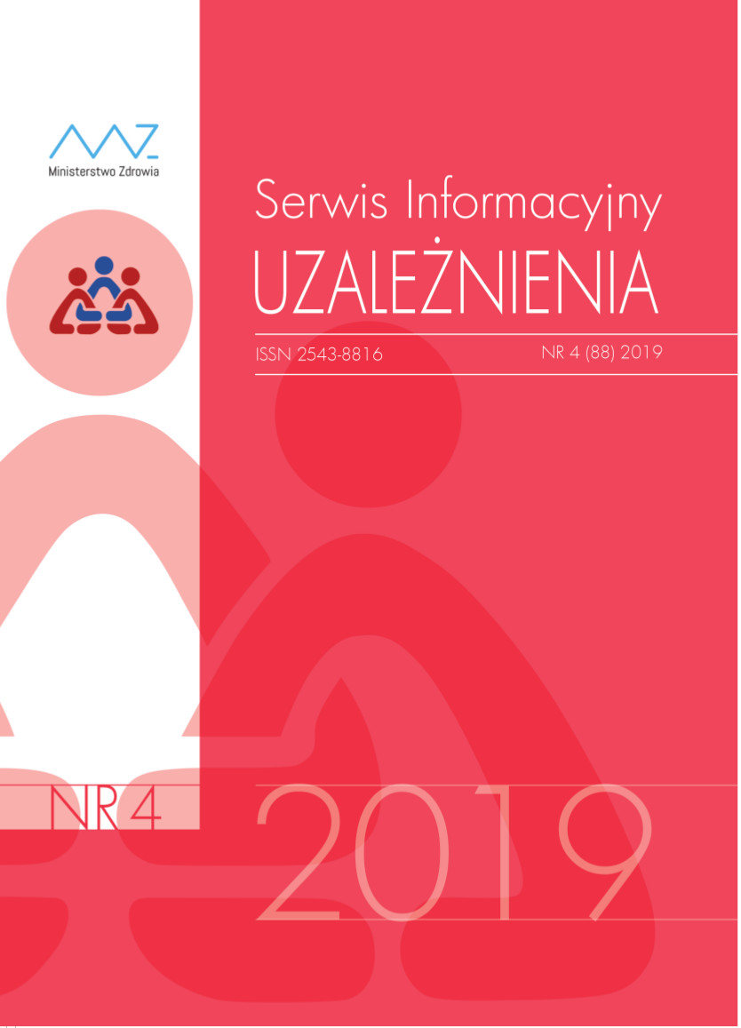 Okładka "Serwis Informacyjny Uzależnienia" nr 4, 2019 r.