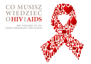 okładka – CO MUSISZ WIEDZIEĆ O HIV I AIDS bez względu na to, gdzie mieszkasz i pracujesz.